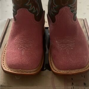 Roper Pink and Brown Infant Western Boots